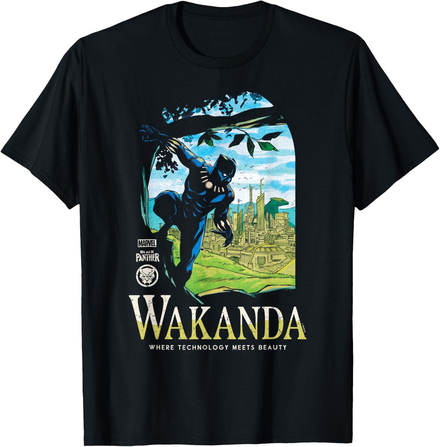 Black Panther - Destination T-Shirt - T-Shirt | Black