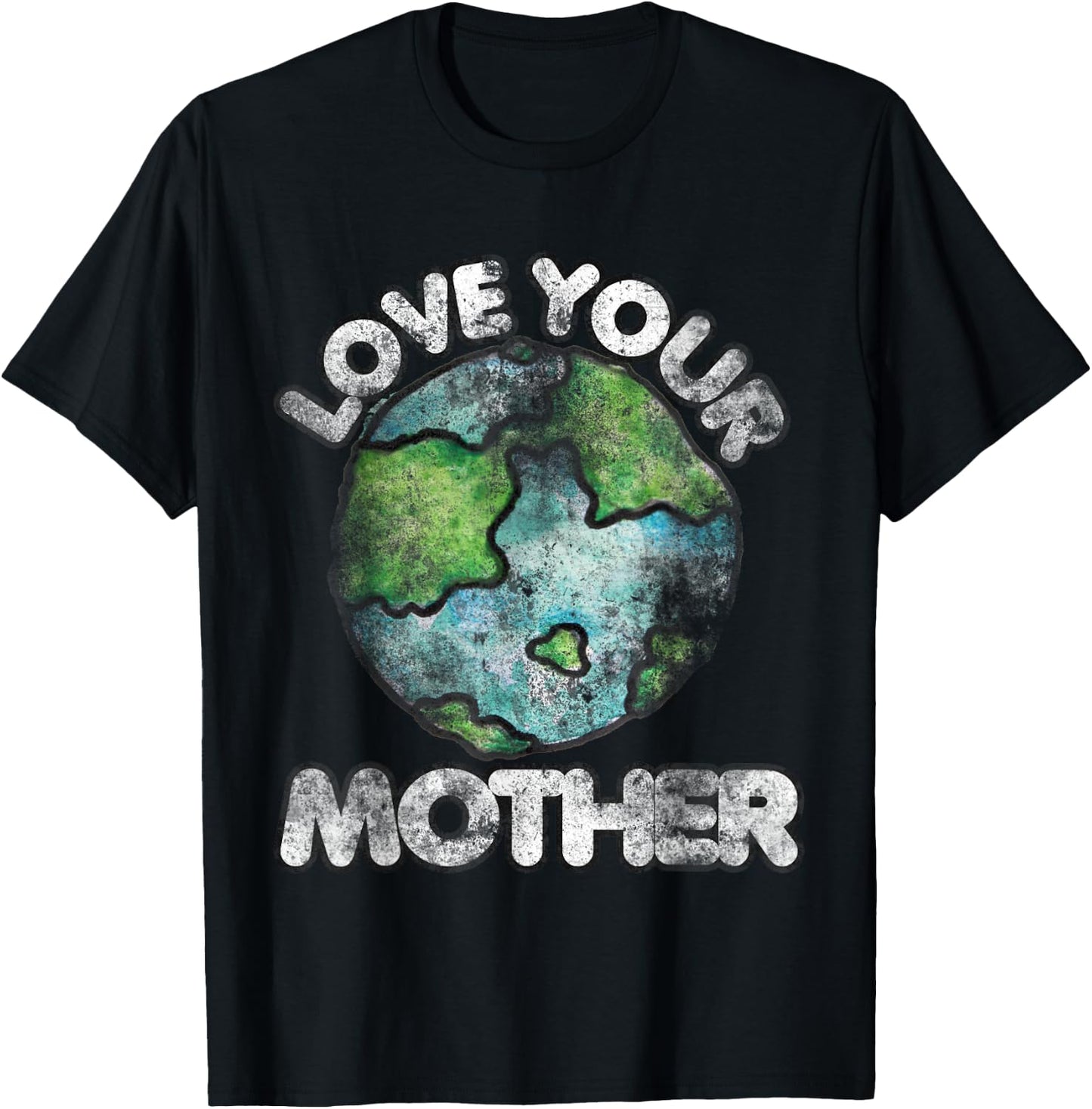 Love your mother shirt vintage earth day T-Shirt - T-Shirt | Black