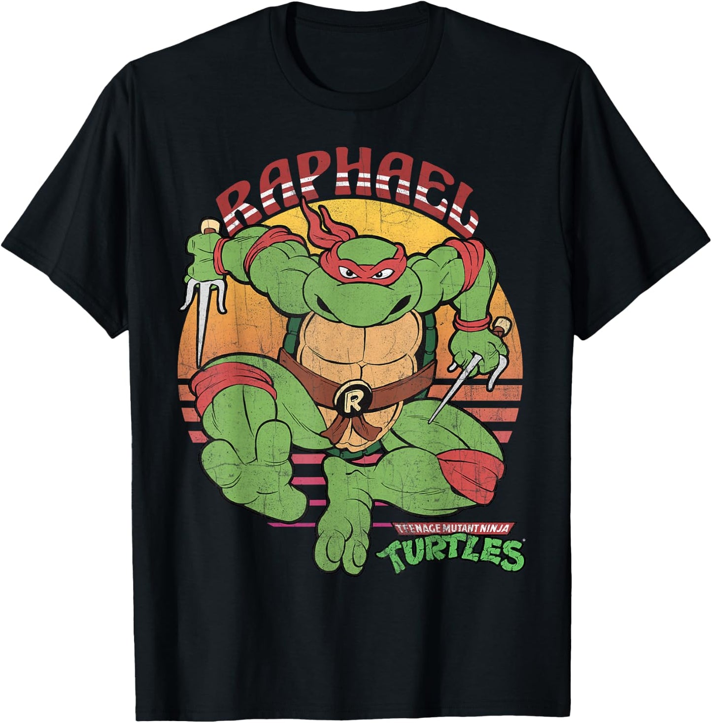 Teenage Mutant Ninja Turtles Raphael Sun -Shirt T-Shirt - T-Shirt | Black