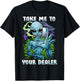 UFO Alien Weed Lover For A Stoner Or Weed Lover T-Shirt - T-Shirt | Black