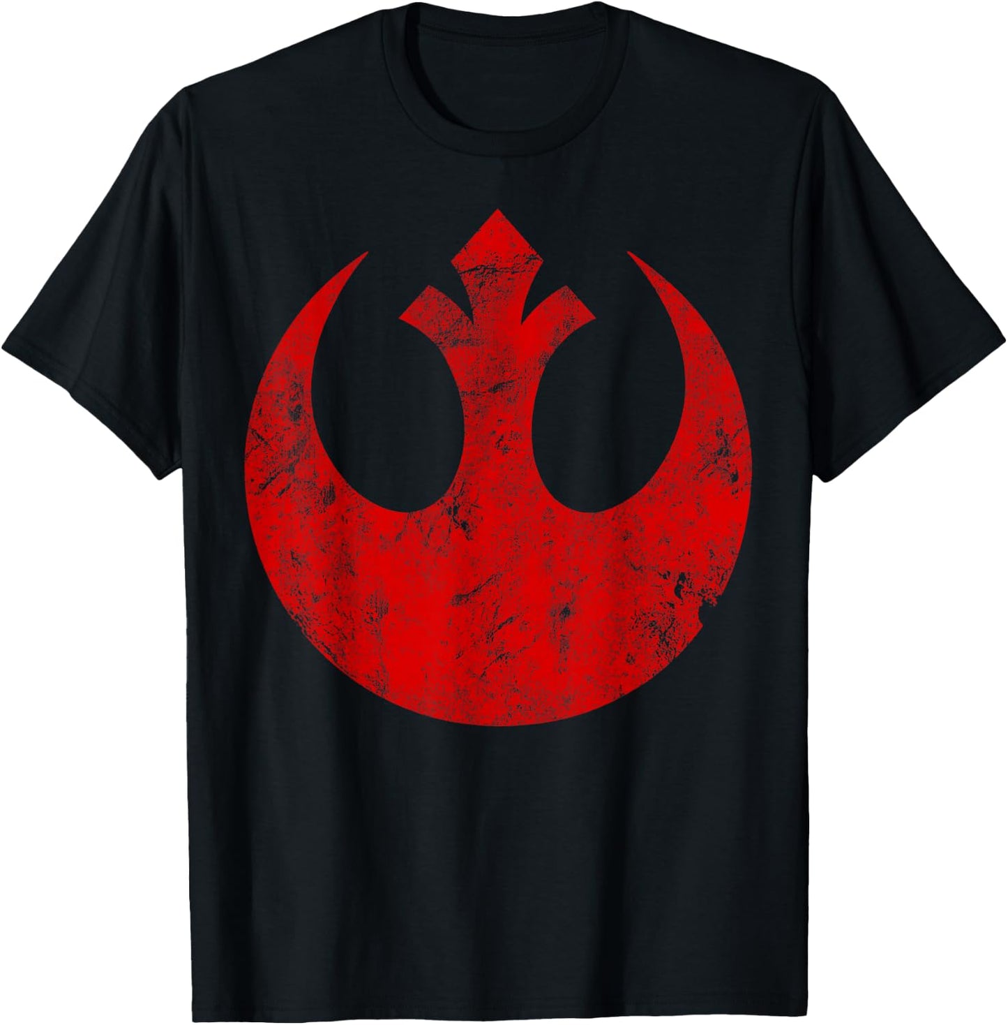 Star Wars Big Red Rebel Distressed Logo Graphic T-Shirt - T-Shirt | Black