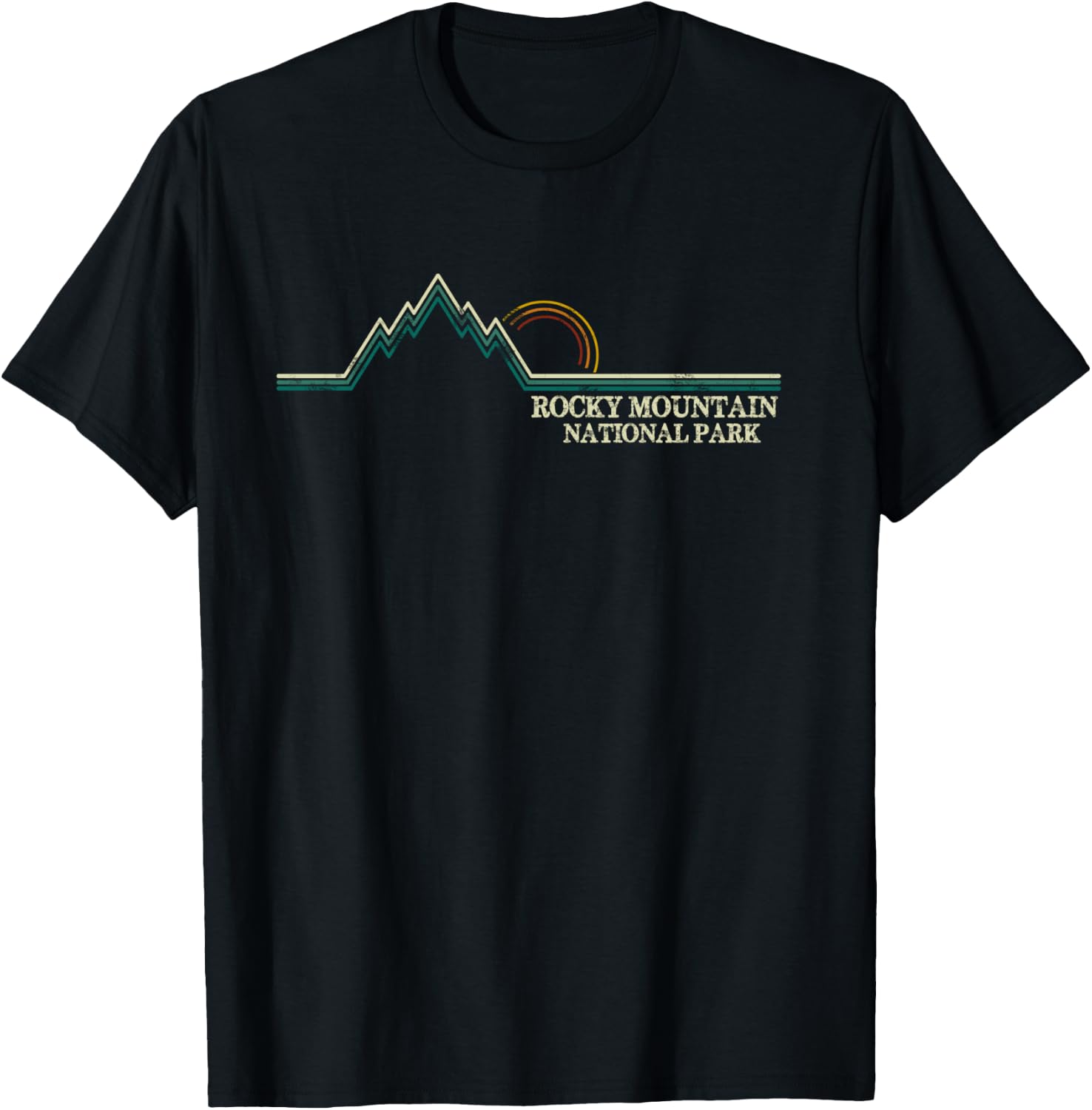 Rocky Mountain National Park Colorado Souvenir Shirt T-Shirt - T-Shirt | Black