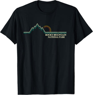Rocky Mountain National Park Colorado Souvenir Shirt T-Shirt - T-Shirt | Black