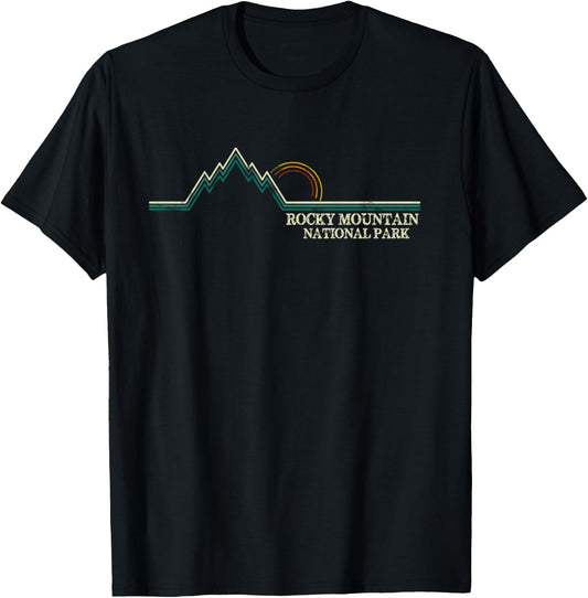 Rocky Mountain National Park Colorado Souvenir Shirt T-Shirt - T-Shirt | Black
