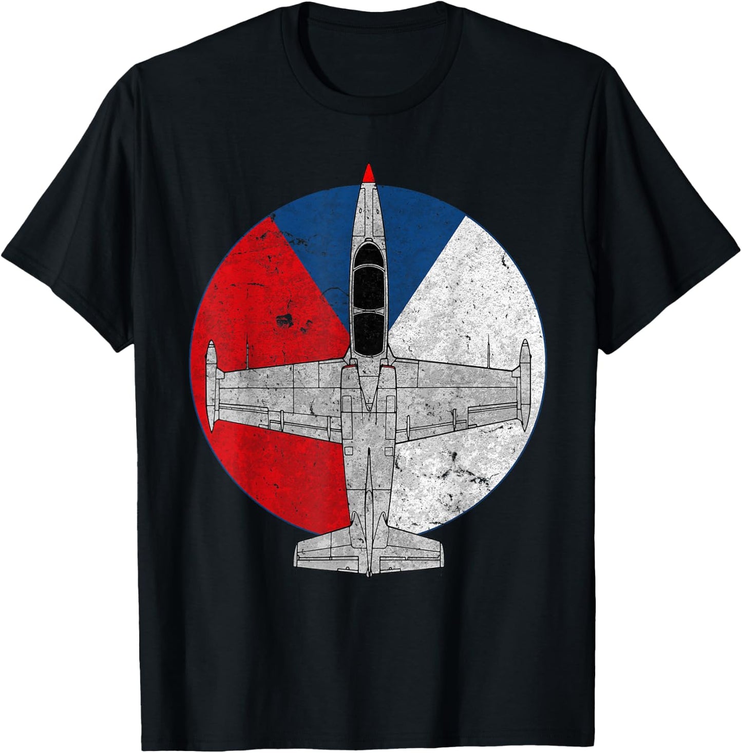 L-39 Albatros Czech Jet Aircraft Vintage Pilot T-Shirt - T-Shirt | Black