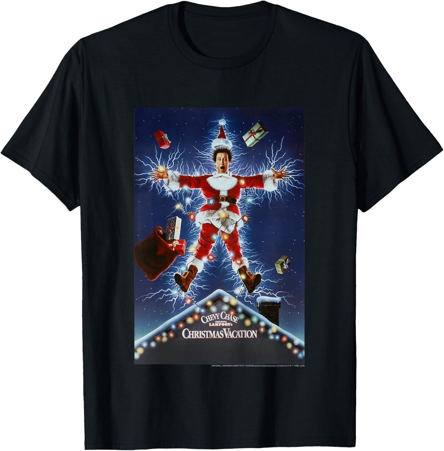 Kids National Lampoon's Christmas Vacation Classic Movie Poster T-Shirt - T-Shirt | Black