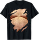 Fat Hairy Guy Big Stomach & Man Boobs Fat Dad BOD T-Shirt - T-Shirt | Black