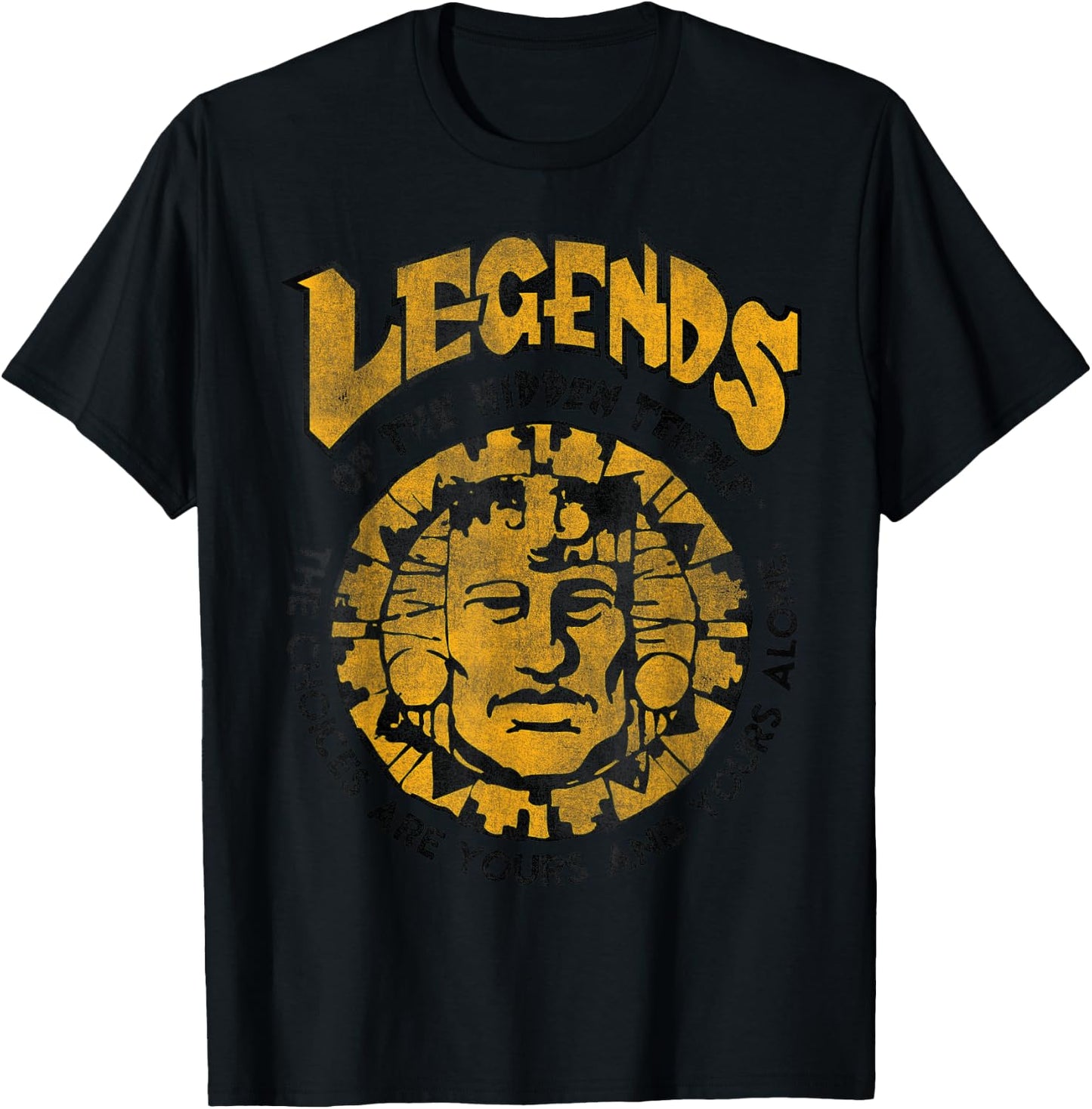 Nickelodeon Legends of The Hidden Temple Olmec T-Shirt - T-Shirt | Black