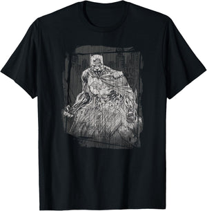 Batman Pencilled Rain T-Shirt - T-Shirt | Black
