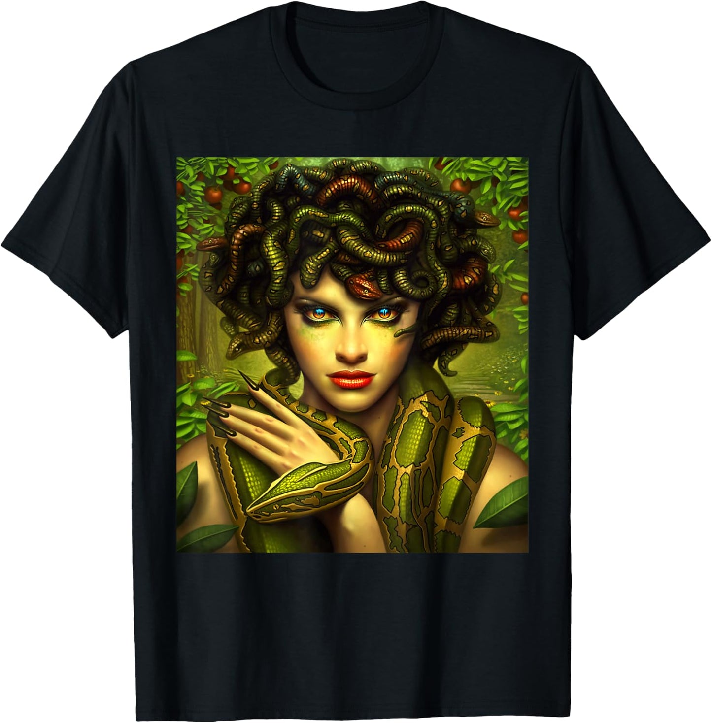 Art and Rock Medusa Party and Gift unissex Medusa T-Shirt - T-Shirt | Black