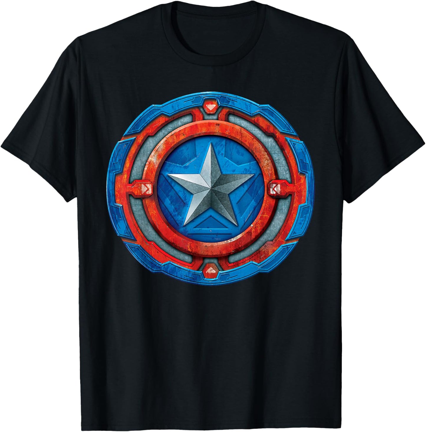 Marvel Avengers Mech Strike Captain America T-Shirt - T-Shirt | Black