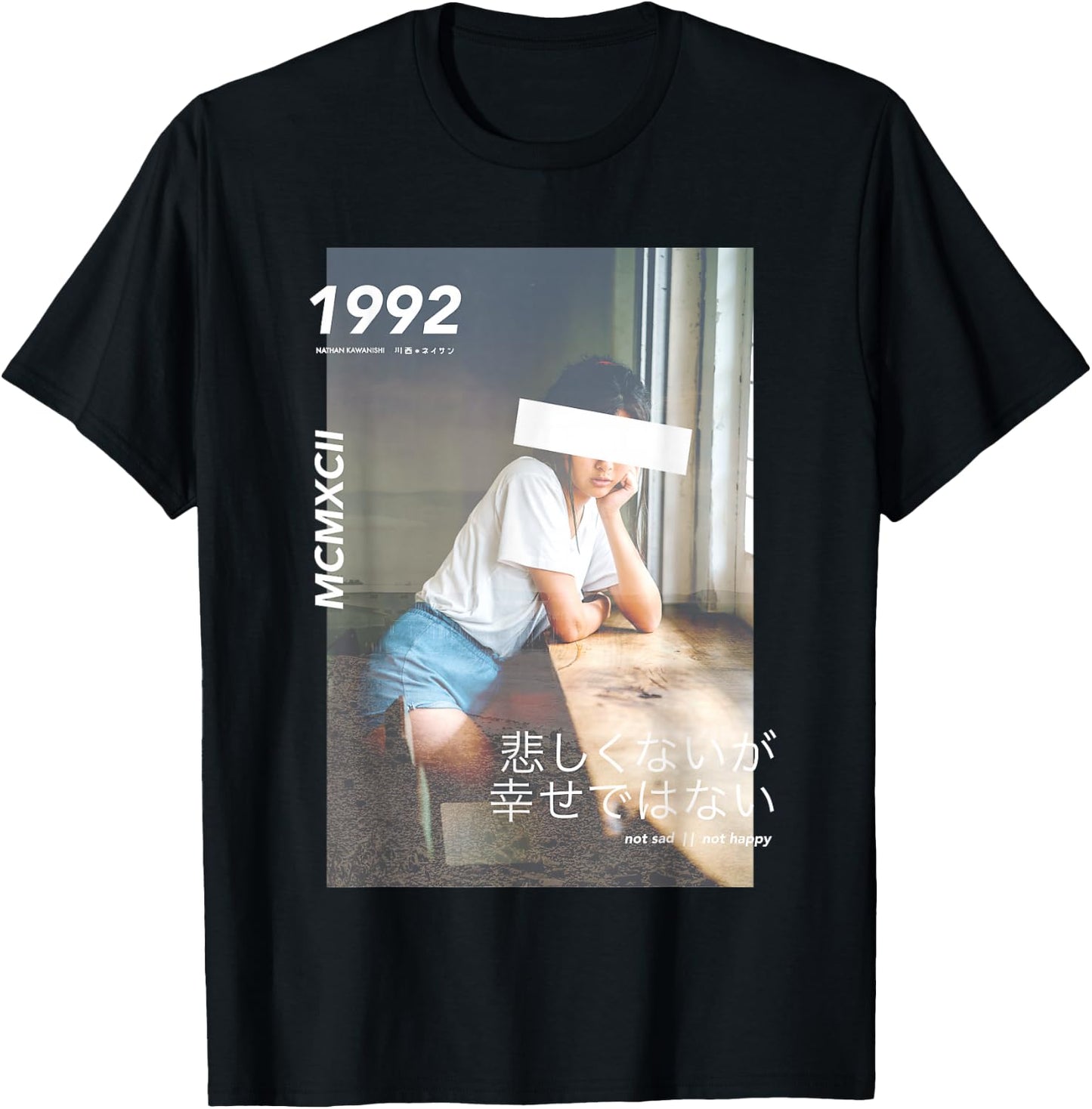 Aesthetic Japanese Vintage Streetwear Fashion Graphic T-Shirt - T-Shirt | Black