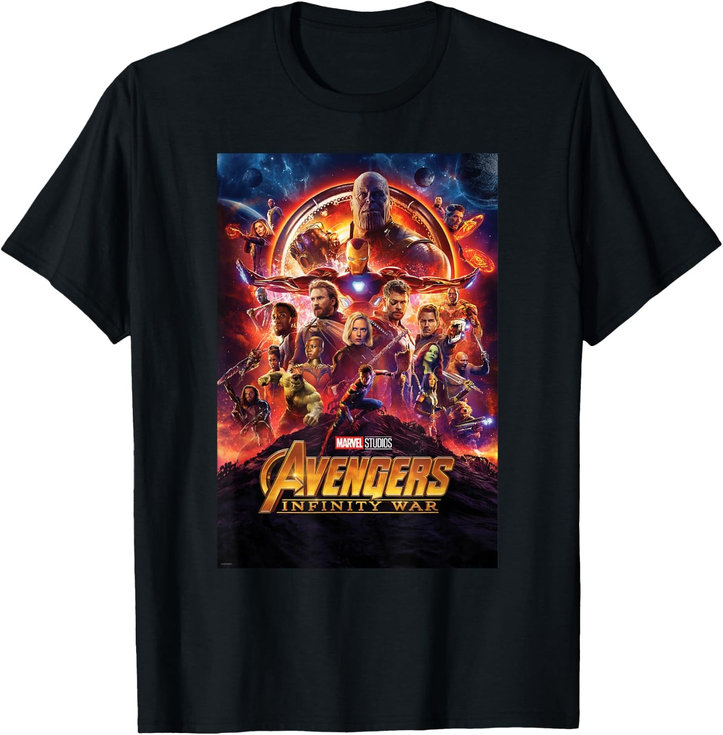 Marvel Avengers Infinity War Poster Graphic T-Shirt - T-Shirt | Black