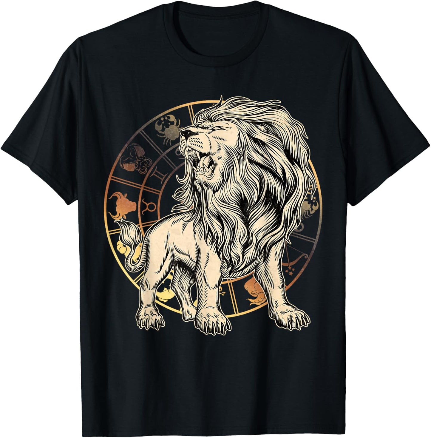 Leo Birthday Gift - Born in July-August - Zodiac Leo T-Shirt - T-Shirt | Black