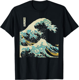 Hokusai The Great Wave T-Shirt - T-Shirt | Black