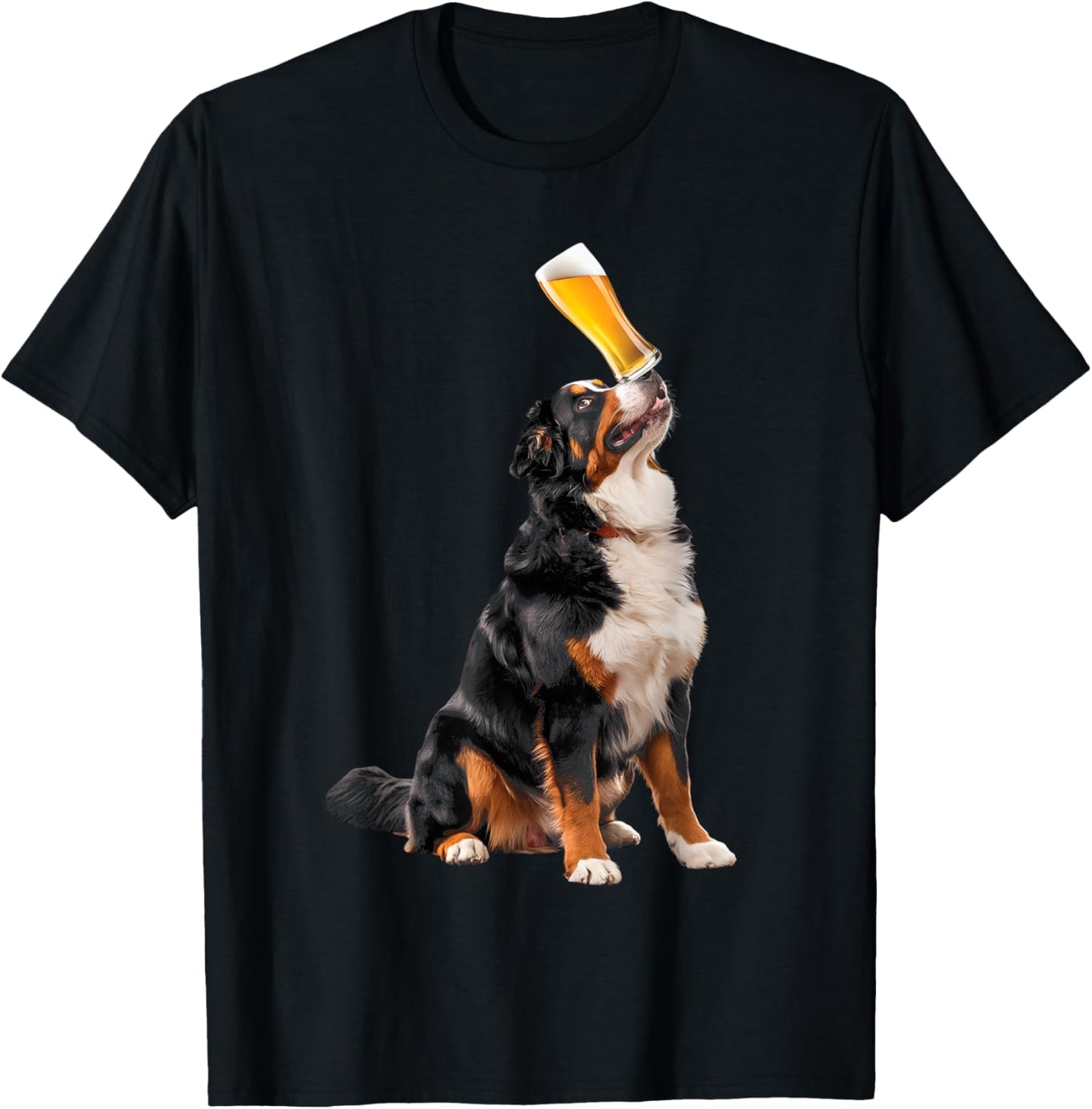 Beer Bernese Mountain Dog T-Shirt - T-Shirt | Black