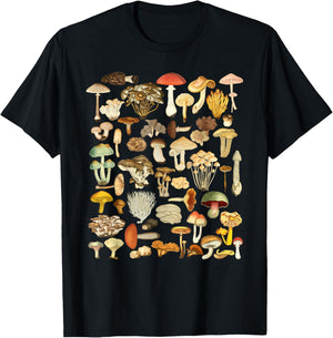 Mushroom Mycology Fungi Foraging Mushroom Whisperer T-Shirt - T-Shirt | Black