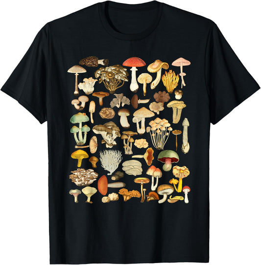 Mushroom Mycology Fungi Foraging Mushroom Whisperer T-Shirt - T-Shirt | Black