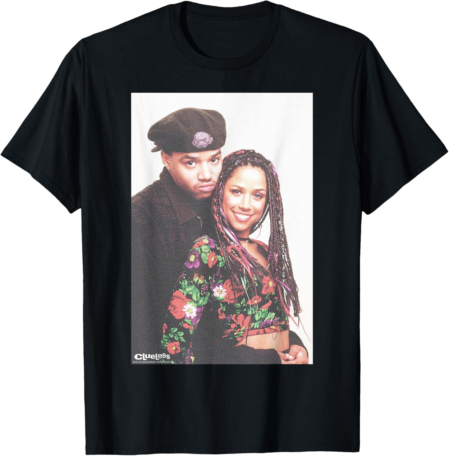 Clueless Dionne & Murray 90's Couple Poster Graphic T-Shirt - T-Shirt | Black