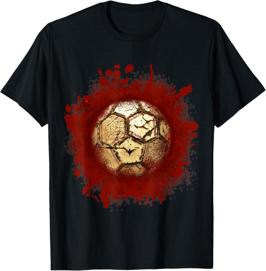 Zombie Soccer Blood Funny Scary Player Halloween Costume T-Shirt - T-Shirt | Black