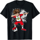 Dabbing Boy Peru Soccer Shirt Jersey Peruvian Football T-Shirt - T-Shirt | Black