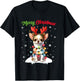 Christmas Pajamas Men Women Kids Christmas Chihuahua Dog T-Shirt - T-Shirt | Black