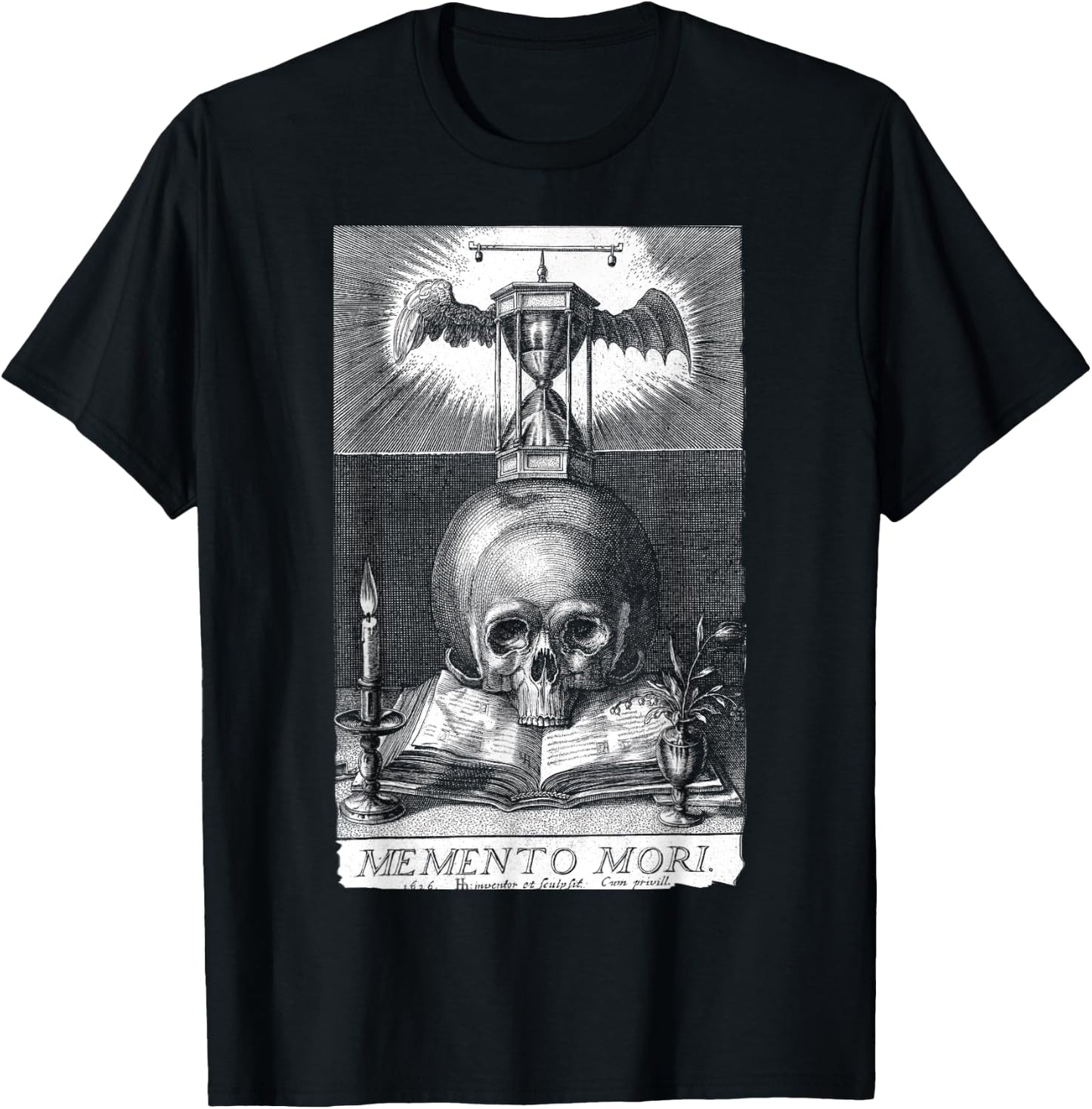 Memento Mori Stoicism Philosophy Philosopher Memento Mori Small T-Shirt - T-Shirt | Black