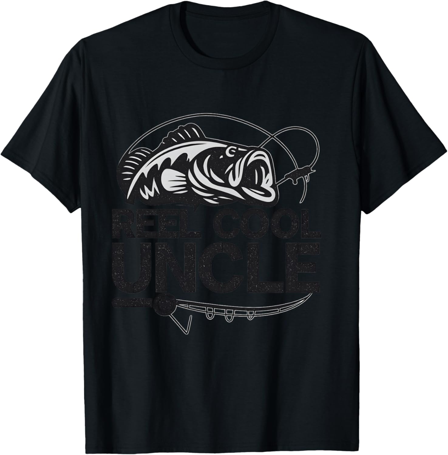 Reel Cool Uncle T-Shirt - T-Shirt | Black
