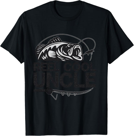 Reel Cool Uncle T-Shirt - T-Shirt | Black