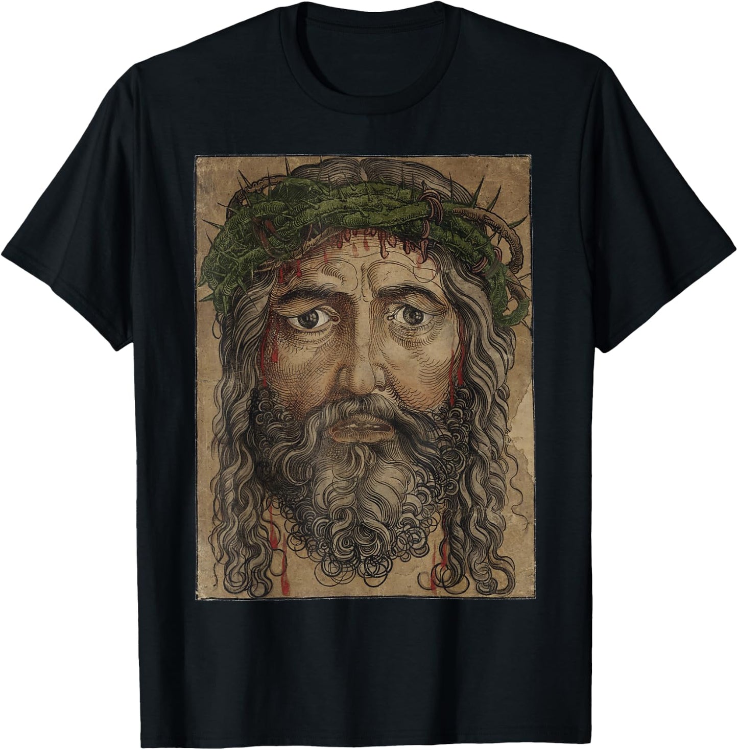 Face of Jesus Catholic Christian Traditions shirts T-Shirt - T-Shirt | Black
