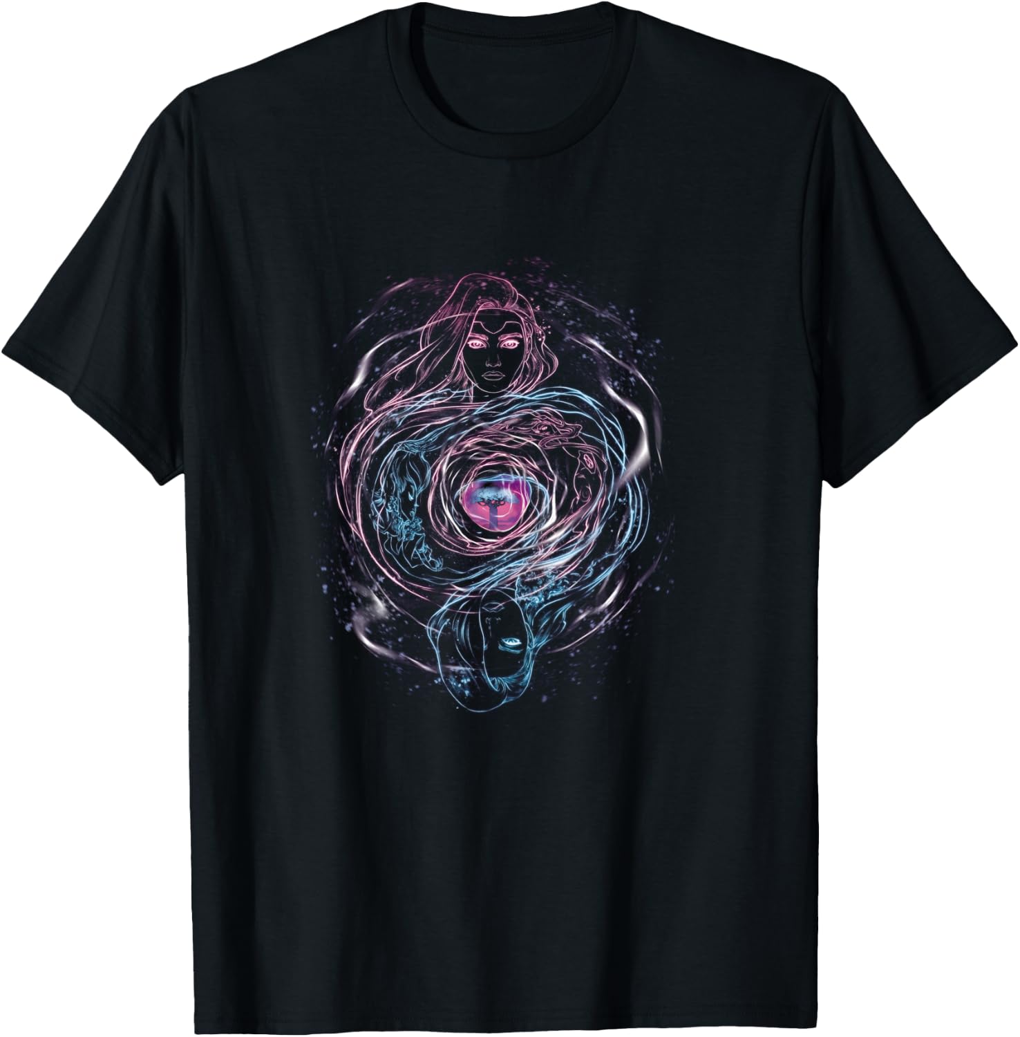 Marvel X-Men Jean Grey & Emma Frost Mind Meld T-Shirt - T-Shirt | Black