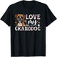 Love My Granddog Boxer Grandma of A Boxer Grandmother T-Shirt - T-Shirt | Black