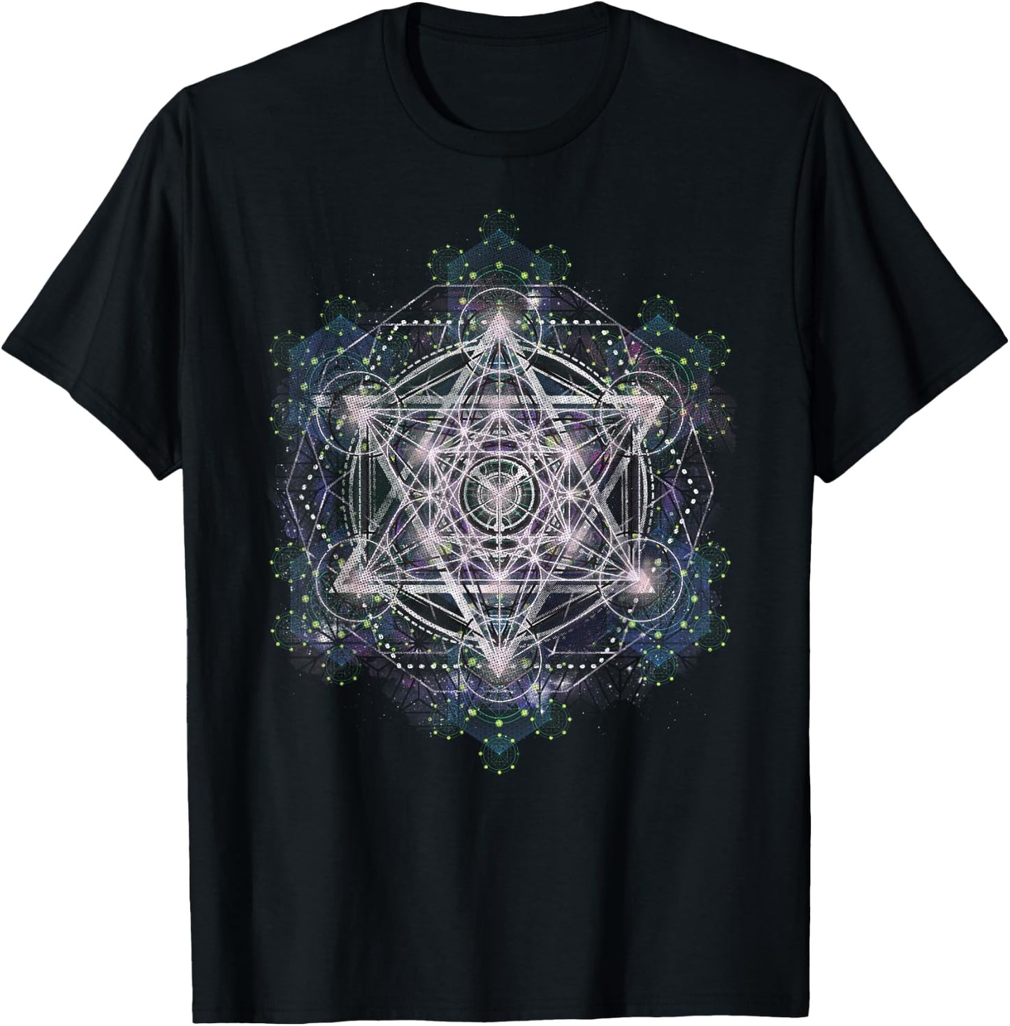 Metatron Cube Sacred Geometry Shirt - Spiritual Yoga T-Shirt - T-Shirt | Black