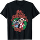 Disney Lilo & Stitch Christmas Mele Kalikimaka Wreath T-Shirt - T-Shirt | Black