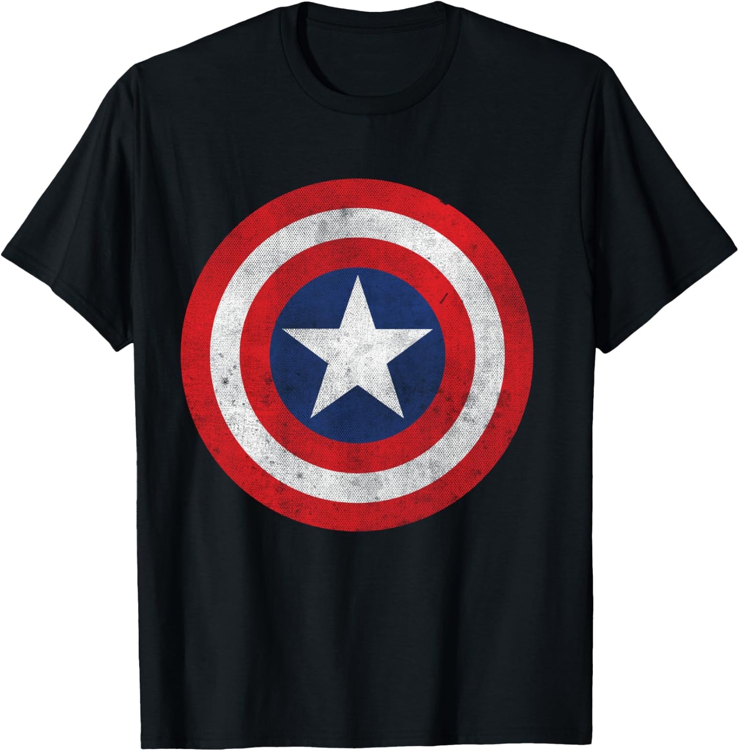 Marvel Captain America Classic Shield T-Shirt - T-Shirt | Black
