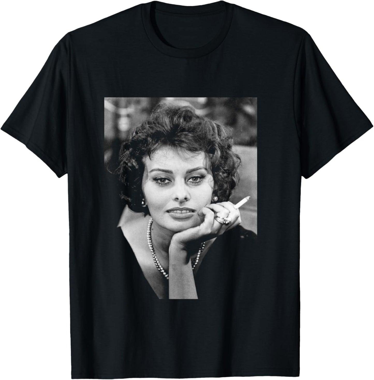 Sophia Loren Houseboat Millionairess Actress 1957 T-Shirt - T-Shirt | Black