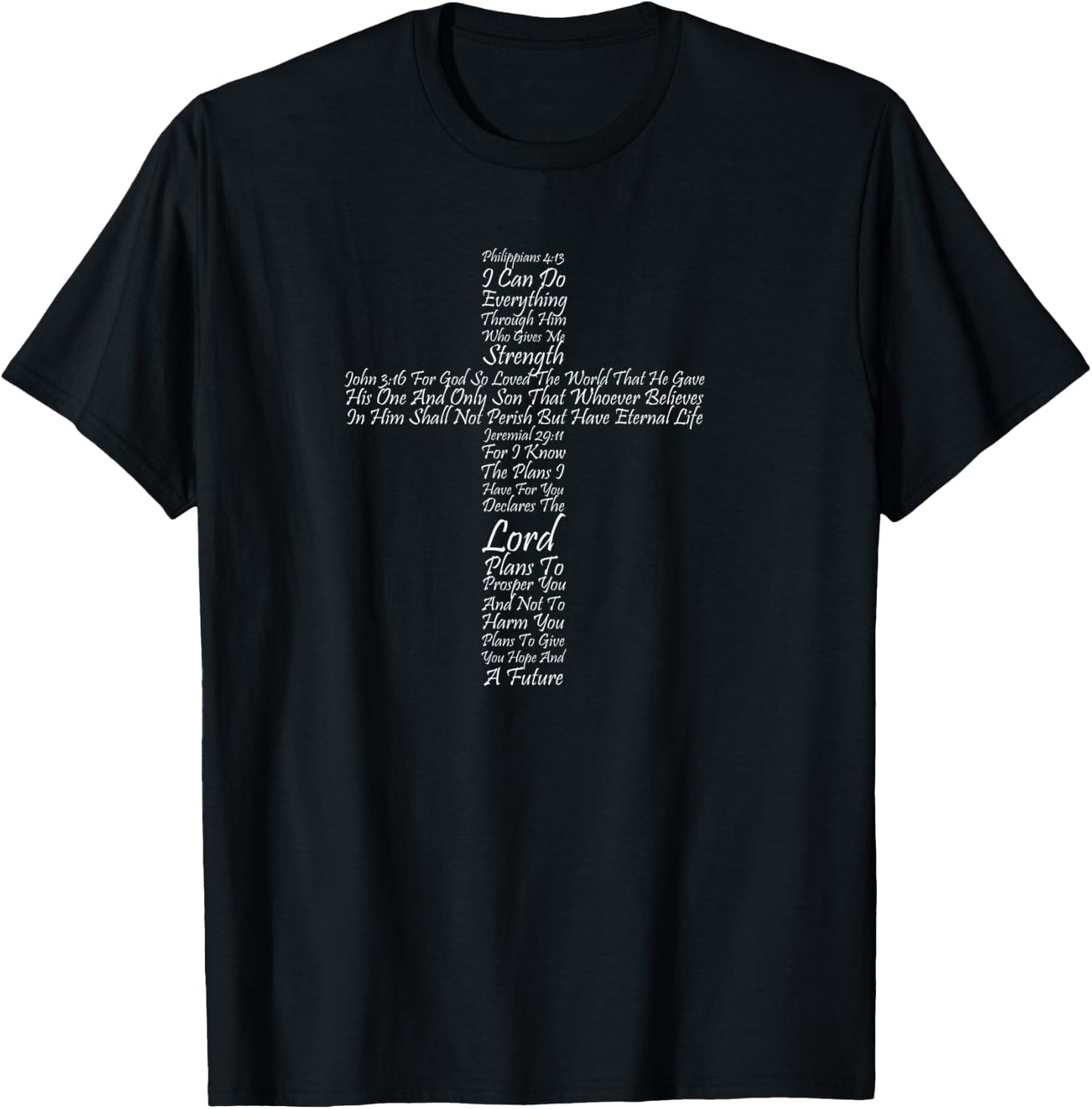 Christian Religious Faith Cross Of Inspiration T-Shirt - T-Shirt | Black
