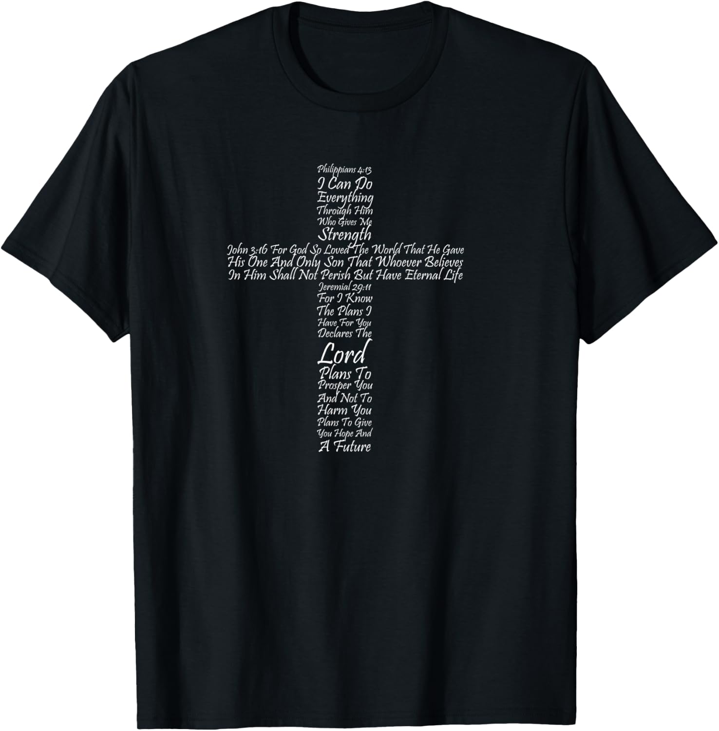 Christian Religious Faith Cross Of Inspiration T-Shirt - T-Shirt | Black