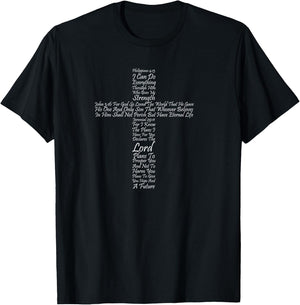 Christian Religious Faith Cross Of Inspiration T-Shirt - T-Shirt | Black