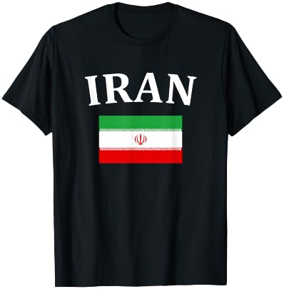 Iranian Pride Flag Iran Shirt Great Gift T-Shirt - T-Shirt | Black