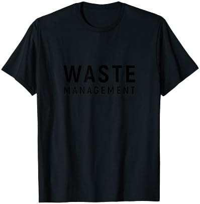 Waste Management Design T-Shirt - T-Shirt | Black