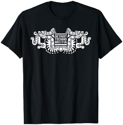 Detroit Techno Militia: Aztec Design T-Shirt - T-Shirt | Black