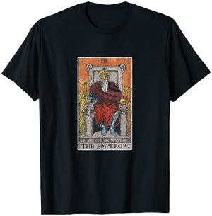 Emperor Tarot Shirt Occult Divination Psychic Gift T-Shirt - T-Shirt | Black