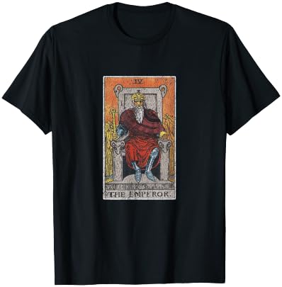 Emperor Tarot Shirt Occult Divination Psychic Gift T-Shirt - T-Shirt | Black