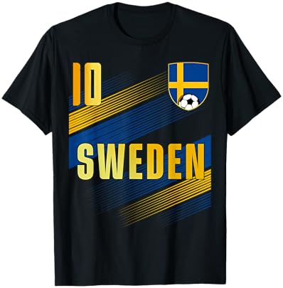 Sweden Flag Swedish Pride Lovers T-Shirt - T-Shirt | Black