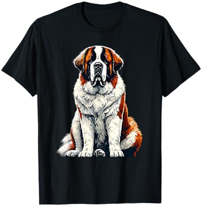 Saint Bernard Dog St. Bernard T-Shirt - T-Shirt | Black