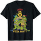 Teenage Mutant Ninja Turtles I'm 8 Dude Pizza Birthday Party T-Shirt - T-Shirt | Black